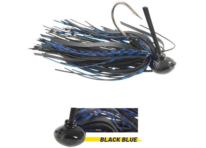 Skirt-Jig Herakles Impact Antibradis, Culoare Black/Blue, 14g