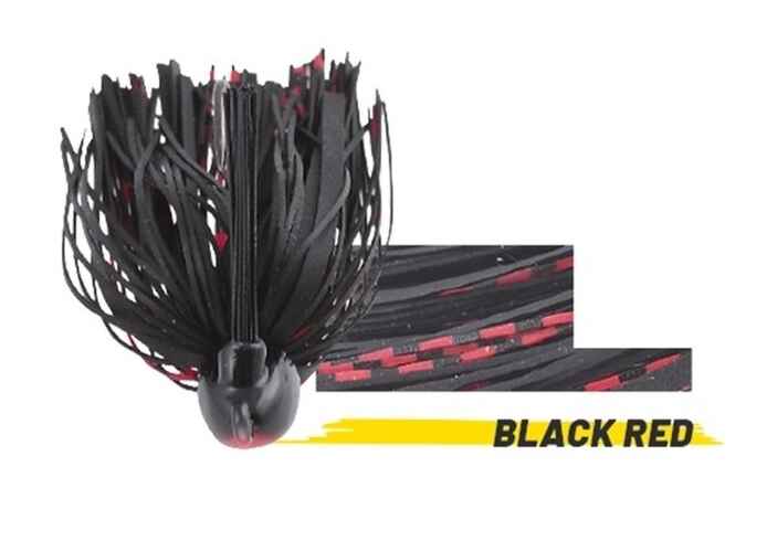 Skirt-Jig Herakles Impact Antibradis, Culoare Blac/Red, 14g