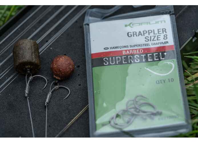 Korum Grappler Hook Size 10 Barbed 10Buc/Plic