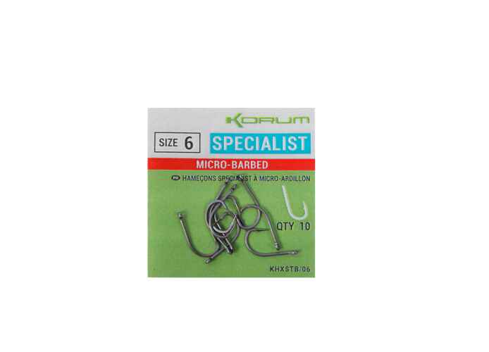Carlige Korum Xpert Specialist Micro-Barbed, Nr.16 10buc/plic