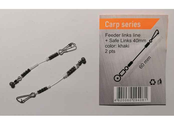 Struna Antitangle Feeder Links Line+Safe Links 60mm 2buc/plic