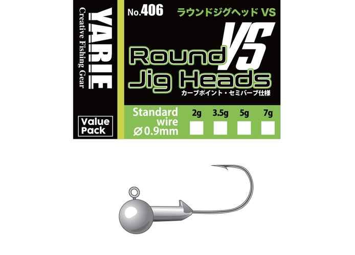 JIG YARIE 406 ROUND VS SEMI BARB 1/0 5.0gr