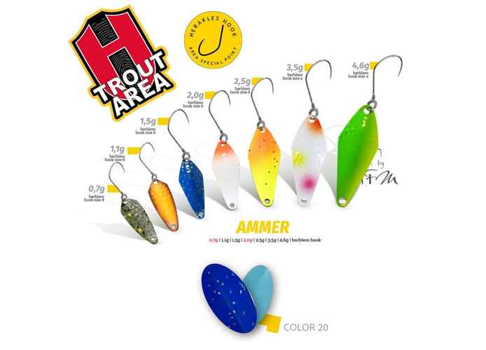 Lingurita Oscilanta Colmic Herakles Ammer Culoare 20, 4.6g