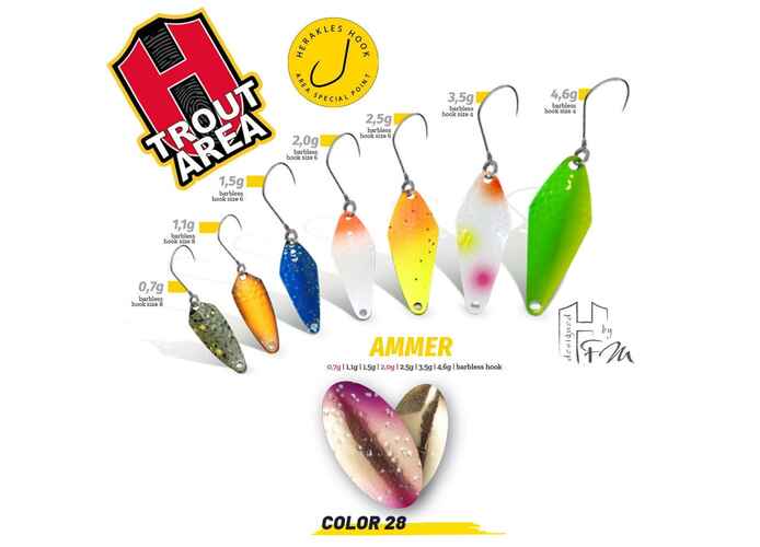 Lingurita Oscilanta Colmic Herakles Ammer Culoare 28, 1.5g
