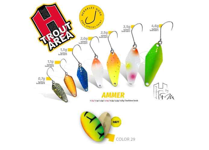 Lingurita Oscilanta Colmic Herakles Ammer Culoare 29, 1.5g
