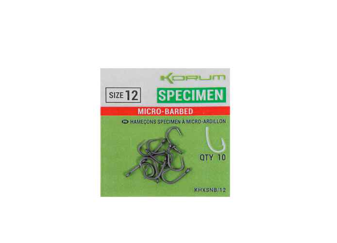 Carlige Korum Xpert Specimen Micro-Barbed, Nr.12 10buc/plic