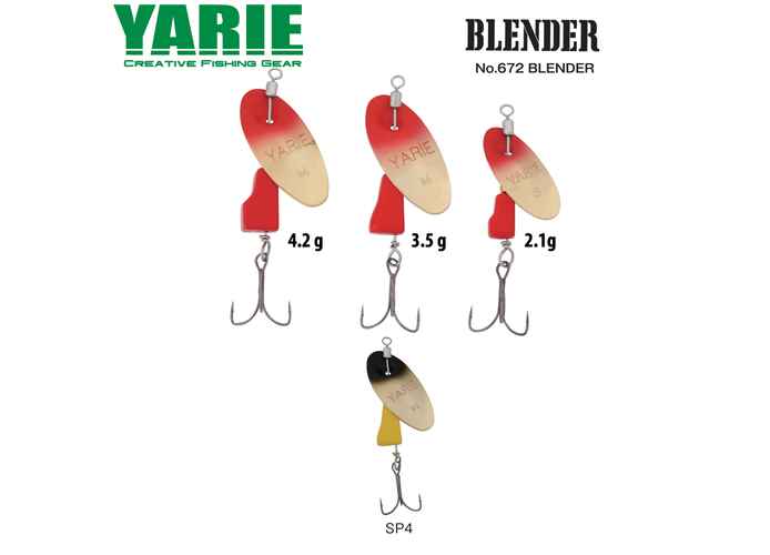 ROTATIVA YARIE 672 BLENDER 3.5gr Culoare SP4 Black/Yellow