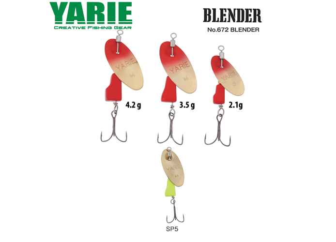 ROTATIVA YARIE 672 BLENDER 3.5gr Culoare SP5 Gold/Lemon