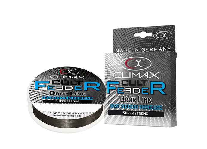 FIR TEXTIL CLIMAX CULT FEEDER FAST SINKING DROPLINK 10m 0.21mm 10.6kg Dark Grey