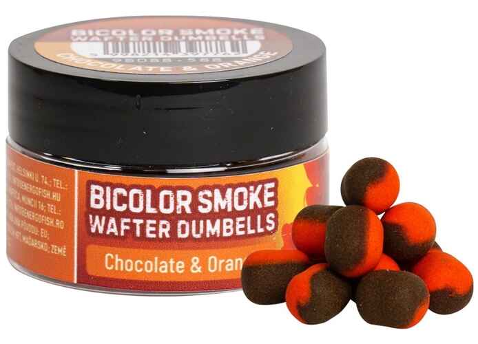 Wafters Benzar Mix Bicolor Smoke Critic Echilibrat, Dumbell , 12mm, 60ml, Chocolate&Orange (Maro si Portocaliu)