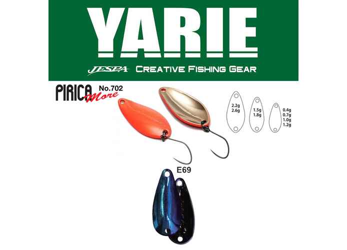OSCILANTA YARIE 702 PIRICA MORE 2.2gr Culoare E69 Fire Blue