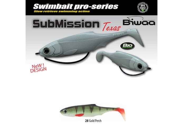 SHAD SUBMISSION 4 10cm 28 Gold Perch