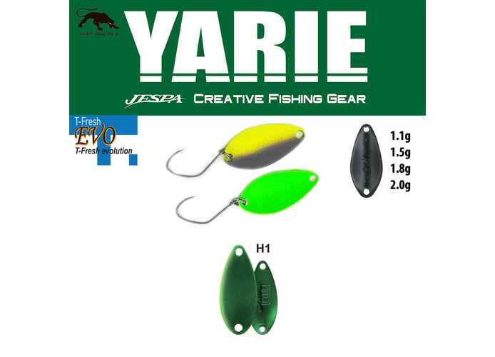 OSCILANTA YARIE 710T T-FRESH EVO 1.8gr Culoare H1 Green Metallic