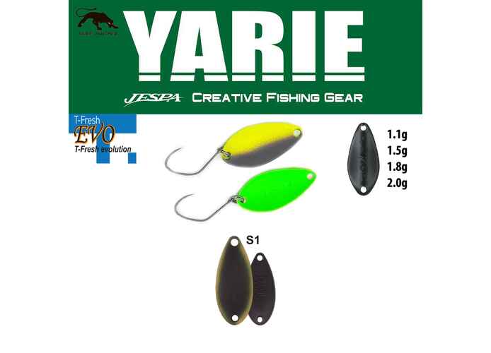 OSCILANTA YARIE 710T T-FRESH EVO 1.1gr Culoare S1 Dark Brown