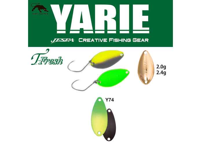OSCILANTA YARIE 708T T-FRESH 2.4gr Culoare Y74 Green/Lemon