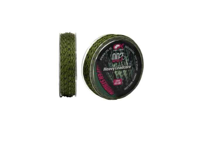Fir Leadcore CPK Heavy, 45lbs, 10m, Camo Green