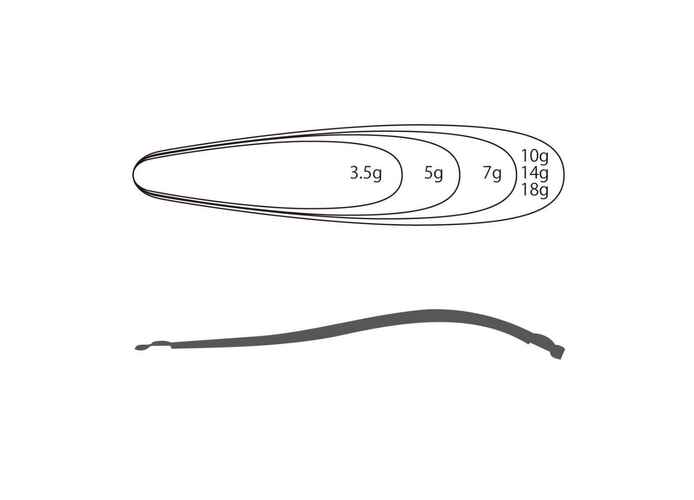Lingura oscilanta Tiemco Lightning Wobbler 6cm/14g culoare 311