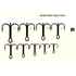 ANCORA TRIPLA NICHEL SCURTA 6BUC/PL