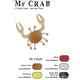 MR CRAB 1.2" 3cm NATURAL CRAB