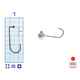 M.Hooks MicroJig Bila, marime 1, 5gr (5buc/plic)