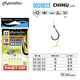Kamatsu carlige legate cu fir textil 10cm pentru Method Feeder + Fast Stop, model Chinu #12 (5buc/plic)