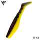 KP Baits Original Shad 5CM (2 inch), culoare 013 (Black Yellow) (5buc/plic)