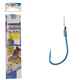Owner carlige legate cu monofilament 65cm, 0.18mm, S-175 model Keiryu, Blue, marimea 4 (7buc/plic)