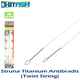 Hitfish struna nickel-titanium pentru rapitori, antibradis (twist string) TISTR-250/43, 25cm, 0.43mm, 18.2kg, 2buc/plic