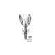 Damiki Air Craw 5.6CM (2 inch) Floating, 007 (Smoke Silver), 10buc/plic