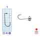 M.Hooks MicroJig Bila, marime 1, 3gr (5buc/plic)