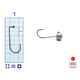 M.Hooks MicroJig Bila, marime 1, 4gr (5buc/plic)