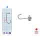 M.Hooks MicroJig Bila, marime 4, 6gr (5buc/plic)