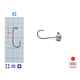 M.Hooks MicroJig Bila, marime 6, 1gr (5buc/plic)