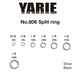 INELE DESPICATE YARIE 806 SPLIT RING SILVER 9lb 0.5