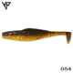 KP Baits Natural Shad 8.75CM (3.5 inch), culoare 054 (Motor Oil Gold) (5buc/plic)